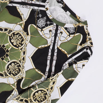 تيشيرت رسومات حريمي اخضر من ازياء